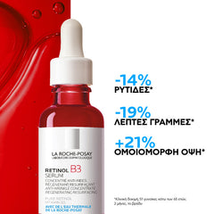 La Roche-Posay Retinol B3 Serum Αντιρυτιδικός Ορός Ρετινόλης για τις Βαθιές Ρυτίδες