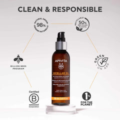 Apivita Micellaire Oil Λάδι Σε Γαλάκτωμα Καθαρισμού για Πρόσωπο, Μάτια & Χείλη, 150ml
