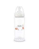 Nuk πλαστικό μπιμπερό με θηλή σιλικόνης first choice temperature control 6-18m 360ml kangaroo
