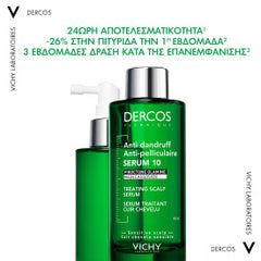 VICHY DERCOS Anti-Dandruff Serum 10 Στοχευμένη αγωγή μαλλιών για δράση στα 10 συμπώματα της πιτυρίδας
