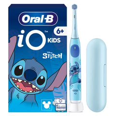 Oral-B iO Disney Stitch Επαναφορτιζόμενη Ηλεκτρική Οδοντόβουρτσα, 1τεμ, Κεφαλή Οδοντόβουρτσας, 1τεμ & Θήκη Ταξιδίου, 1τεμ από 6+ ετών, 1σετ