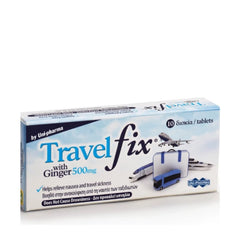 UniPharma Travel Fix με Ginger Συμπλήρωμα Διατροφής για τη Ναυτία 500mg, 10tabs