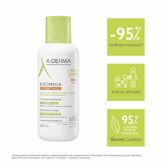 A-DERMA - EXOMEGA CONTROL - Μαλακτική Κρέμα κατά του Αισθήματος Κνησμού 400ml