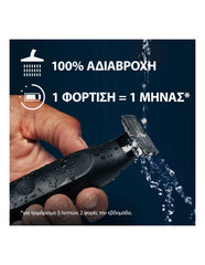 Gillette King C Style Master Ξυριστική Μηχανή Προσώπου Επαναφορτιζόμενη Αδιάβροχη