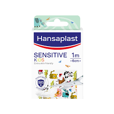 Hansaplast Sensitive Kids Animals Παιδικά Αυτοκόλλητα Επιθέματα, 1m x 6cm