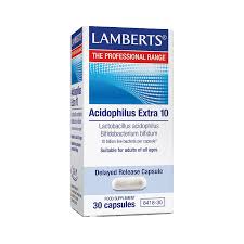 Lamberts Acidophilus Extra 10 Προβιοτικό Σκεύασμα 30 Capsules
