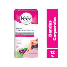 Veet Easy-Gel Ταινίες Αποτρίχωσης Ποδιών Κρύο Κερί Για Κανονικές Επιδερμίδες 20τεμ