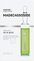 Missha Mascure Μάσκα προσώπου Rescue Solution Madecasoside, 1 τεμάχιο 28 ml