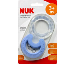Nuk Σετ Δακτυλίων Οδοντοφυΐας Cool, από 3-12 μηνών, 2 τεμάχια