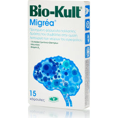 Bio-Kult Migrea 15caps (Συμπλήρωμα Διατροφής Για Την Αντιμετώπιση Πονοκεφάλων Και Ημικρανιών)
