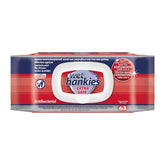 Wet Hankies Antibacterial Extra Safe Αντιβακτηριδιακά Μαντηλάκια Χεριών 63Τμχ.