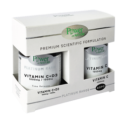 Power of Nature PROMO PACK Platinum Range Vitamin C 1000mg & Vitamin D3 1.000IU 30Tabs & ΔΩΡΟ Vitamin C 1000mg 20Tabs.