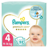 Pampers Premium Care Πάνα Μέγεθος 4, (9kg-14kg) - 52 Πάνες