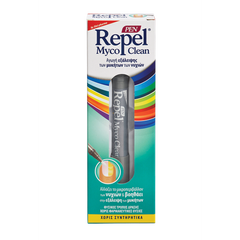Uni-Pharma Repel Myco Clean Pen Πένα για τις Ονυχομυκητιάσεις 3ml. Αλλάζει το μικροπεριβάλλον των νυχιών και βοηθάει στην εξάλειψη των μυκήτων.
