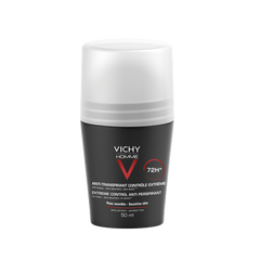 VICHY Vichy Homme 72h Deodorant Roll-on for extreme anti-perspirant, Αποσμητικό κατά της έντονης εφίδρωσης, 50ml