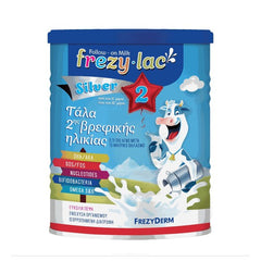 Frezylac Follow-On Milk Silver 2 Αγελαδινό Γάλα σε Σκόνη 2ης Βρεφικής Ηλικίας από τον 6ο έως τον 12ο μήνα 400gr.