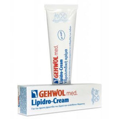 Gehwol med Lipidro Cream Κρέμα Για Τις Ευαίσθητες Επιδερμίδες 75ml. Κρέμα για την φροντίδα της ξηρής & ευαίσθητης επιδερμίδας των ποδιών, απορροφάται γρήγορα και δεν περιέχει άρωμα, κατάλληλο για ομοιοπαθητική θεραπεία.