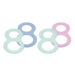 Nuk Teether Set Δακτύλιοι Οδοντοφυΐας Πράσινο 0m+ (10-256-455) 2 Τμχ. Κάνουν μασάζ στον ουρανίσκο και στα ούλα, βοηθά στην πρόληψη της τερηδόνας, οξύνει την αίσθηση της αφής.