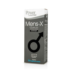 Power of Nature Mens-X Complex Συμπλήρωμα Διατροφής Κατα της Συτικής Δυσλειτουργία, με Γέυση Λεμόνι, 32 Δίσκια.