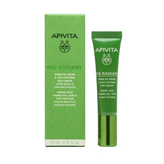Apivita Bee Radiant Peony Eye Κρέμα Ματιών για Σημάδια Γήρανσης & Ξεκούραστη Όψη, 15ml.