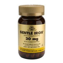Solgar Gentle Iron Συμπλήρωμα διατροφής 20mg 90vegcaps.