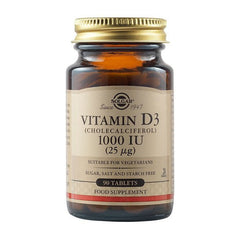 Solgar Vitamin D3 1000IU Συμπλήρωμα Διατροφής με βιταμίνη D3 90Tabs.