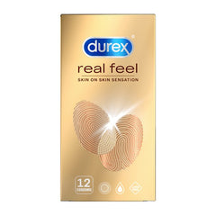 Durex Real Feel Προφυλακτικά Πολύ Λεπτά Χωρίς Λάτεξ 6Τμχ.