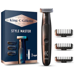 Gillette King C Style Master Ξυριστική Μηχανή Προσώπου Επαναφορτιζόμενη Αδιάβροχη