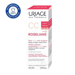 Uriage Roseliane CC Cream SPF50+ Ενυδατική Κρέμα κατά της Ερυθρότητας με Χρώμα - Light Tint, 40ml