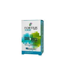 Geoplan Fortius 1000 D3 1000IU & B12 Vitamins 1000μg, 90tabs
