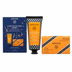 Apivita Promo A Kiss on the Hand Honey Κρέμα Χεριών Εντατικής Ενυδάτωσης με Μέλι & Υαλουρονικό Οξύ & Φυσικό Σαπούνι Με Μέλι