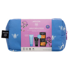 APIVITA PROMO AQUA BEELICIOUS ΚΡΕΜΑ ΚΡΕΜΑ GEL ΕΝΥΔΑΤΩΣΗΣ ΠΛΟΥΣΙΑΣ ΥΦΗΣ ΔΩΡΟ ΜΙΝΙ ΜΑΥΡΟ GEL ΚΑΘΑΡΙΣΜΟΥ ΠΡΟΣΩΠΟΥ &ΜΑΤΙΩΝ  ΜΑΣΚΑ ΓΙΑ ΕΝΥΔΑΤΩΣΗ &ΘΡΕΨΗ με μέλι