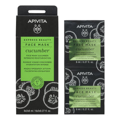 Apivita Express Beauty Μάσκα Προσώπου Αγγούρι για Εντατική Ενυδάτωση