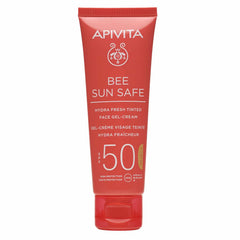 Apivita Bee Sun Safe Hydra Tinted SPF50 Ενυδατική Αντηλιακή Κρέμα-Gel Προσώπου με Χρώμα 50ml.