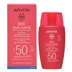 Apivita Bee Sun Safe Dry Touch Face Fluid SPF50+ Αντηλιακό Προσώπου 50ml.