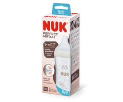 Nuk Perfect Match Γυάλινο Μπιμπερό PP Medium 3m +, 230ml