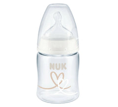 Nuk First Choice+ Μπιμπερό Με Θηλή Σιλικόνης M Λευκό 0-6m 150ml 1τμχ