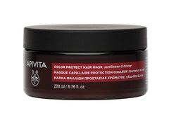 Apivita Color Protect Hair Mask Μάσκα Προστασίας Χρώματος με Ηλίανθο και Μέλι 200ml.