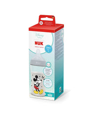 Nuk πλαστικό μπιμπερό με θηλή σιλικόνης perfect match temperature control 3m+ 260ml mickey