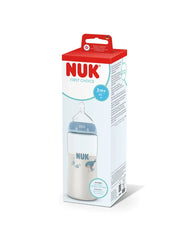 Nuk πλαστικό μπιμπερό με θηλή σιλικόνης first choice temperature control 3m+ 300ml whale