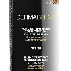 Vichy Dermablend Fluid Make-Up 35 Sand Διορθωτικό Make-Up Υψηλής Κάλυψης έως 16hrs, 30ml
