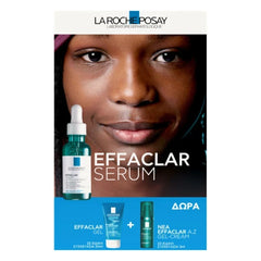 La Roche Posay Promo Effaclar Serum Ορός κατά των Eπίμονων Aτελειών, 30ml, Δώρο Effaclar Gel, 50ml & Effaclar A.Z Gel-Cream, 3ml, 1σετ