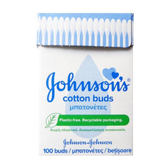 Johnson's Cotton Buds Μπατονέτες σε Ανακυκλώσιμη Συσκευασία, 100τεμ