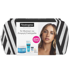 Neutrogena Hydro Boost Limited Edition Promo με Water Gel Ενυδατική Κρέμα-Gel Προσώπου, 50ml & Δώρο Water Gel Cleanser Ενυδατικό Καθαριστικό Προσώπου, 15ml, Ultra Sheer Invisible Fluid Hydration Αντηλιακό Προσώπου SPF50, 5ml & Νεσεσέρ, 1τεμ, 1σετ