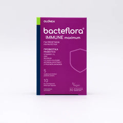 Olonea BacteFlora Immune Συνδυασμός Προβιοτικών, Πρεβιοτικών, Βιταμινών & Μετάλλων για την Υγεία & Ομαλή Λειτουργία του Εντέρου & του Ανοσοποιητικού Συστήματος, 30vcaps