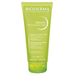 Bioderma Sebium Gel Moussant Actif Intense Purifying Cleansing Active Foaming Gel Αφρίζον Τζελ Καθαρισμού Ιδανικό για Μεικτές & Λιπαρές Επιδερμίδες με Τάση Ακμής, 200ml