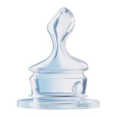 Nuk Classic Θηλή Σιλικόνης Μ (Μεσαία Οπή για Γάλα) με Βαλβίδα 6-18 Μηνών 1τμχ