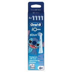 Oral-B iO Kids Disney Stitch Ηλεκτρική Κεφαλή Οδοντόβουρτσας απο 6+ ετών, 4τεμ