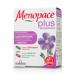 Vitabiotics Menopace Plus 28Tabs/28Tabs Για τα έντονα συμπτώματα της εμμηνόπαυσης