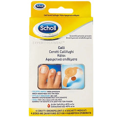 Scholl Calli Επιθέματα Αφαίρεσης Κάλων με Σαλικυλικό Οξύ, 4 τεμάχια